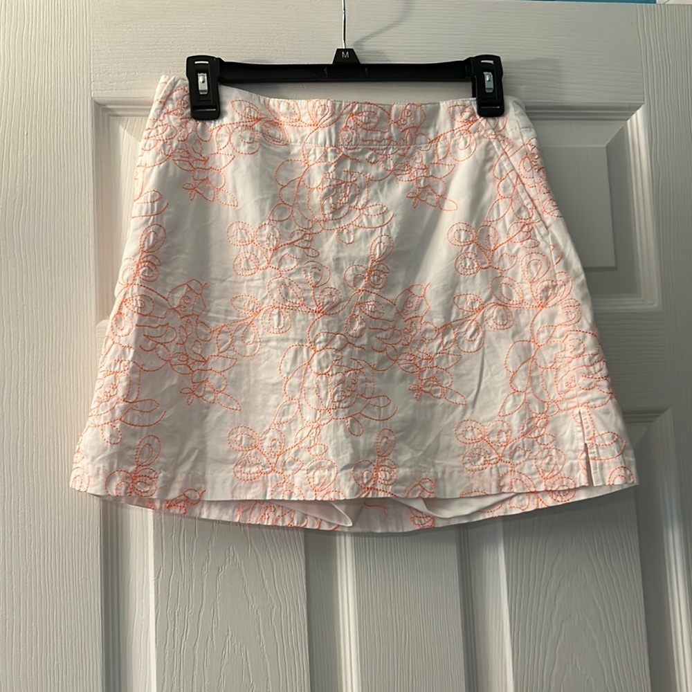 lady hagen Ladies Sz 4 Tennis Golf pickleball ￼embroidered skort zipper